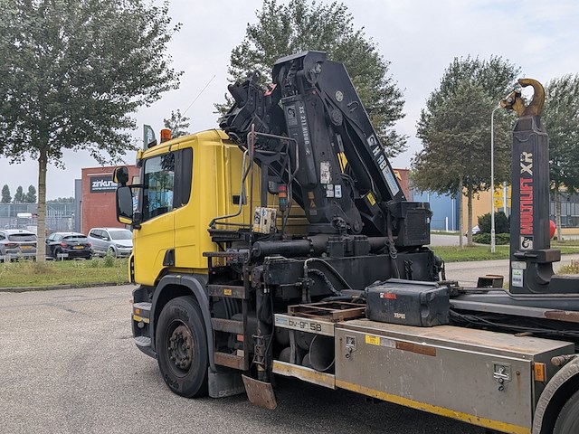 Vrachtwagen, scania, p 380 b 8x4*4, 2008, met autolaadkraan, hiab en haakarmsysteem, multilift - afbeelding 5 van  41