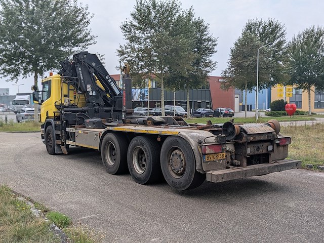 Vrachtwagen, scania, p 380 b 8x4*4, 2008, met autolaadkraan, hiab en haakarmsysteem, multilift - afbeelding 23 van  41