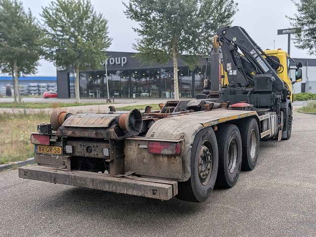 Vrachtwagen, scania, p 380 b 8x4*4, 2008, met autolaadkraan, hiab en haakarmsysteem, multilift - afbeelding 37 van  41