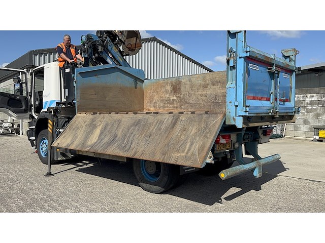 Vrachtwagen, scania, p360 4x4 met palfinger m1202 kraan en 3-zijdig kipsysteem, 2013 - afbeelding 7 van  47