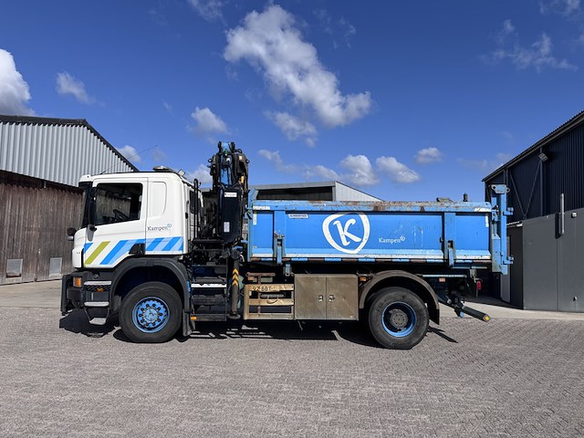 Vrachtwagen, scania, p360 4x4 met palfinger m1202 kraan en 3-zijdig kipsysteem, 2013 - afbeelding 23 van  47