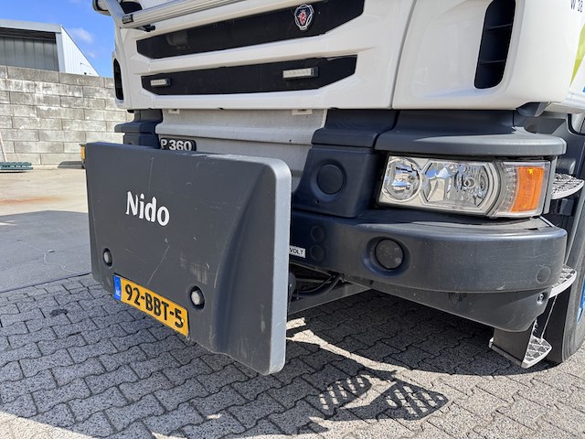 Vrachtwagen, scania, p360 4x4 met palfinger m1202 kraan en 3-zijdig kipsysteem, 2013 - afbeelding 36 van  47