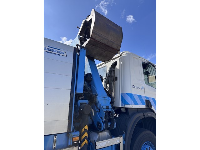 Vrachtwagen, scania, p360 4x4 met palfinger m1202 kraan en 3-zijdig kipsysteem, 2013 - afbeelding 38 van  47