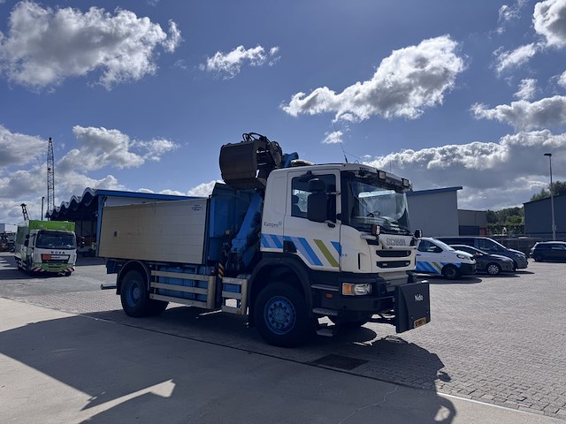 Vrachtwagen, scania, p360 4x4 met palfinger m1202 kraan en 3-zijdig kipsysteem, 2013 - afbeelding 46 van  47