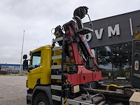 Vrachtwagen, scania, p450, 2017, met autolaadkraan, hmf 2120 en haakarmsysteem, hyva - afbeelding 5 van  39