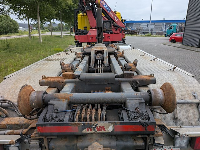 Vrachtwagen, scania, p450, 2017, met autolaadkraan, hmf 2120 en haakarmsysteem, hyva - afbeelding 8 van  39