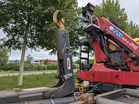 Vrachtwagen, scania, p450, 2017, met autolaadkraan, hmf 2120 en haakarmsysteem, hyva - afbeelding 10 van  39