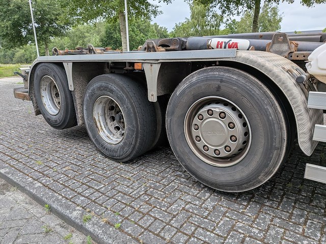 Vrachtwagen, scania, p450, 2017, met autolaadkraan, hmf 2120 en haakarmsysteem, hyva - afbeelding 14 van  39