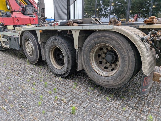 Vrachtwagen, scania, p450, 2017, met autolaadkraan, hmf 2120 en haakarmsysteem, hyva - afbeelding 15 van  39