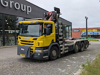 Vrachtwagen, scania, p450, 2017, met autolaadkraan, hmf 2120 en haakarmsysteem, hyva - afbeelding 23 van  39