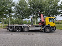 Vrachtwagen, scania, p450, 2017, met autolaadkraan, hmf 2120 en haakarmsysteem, hyva - afbeelding 37 van  39