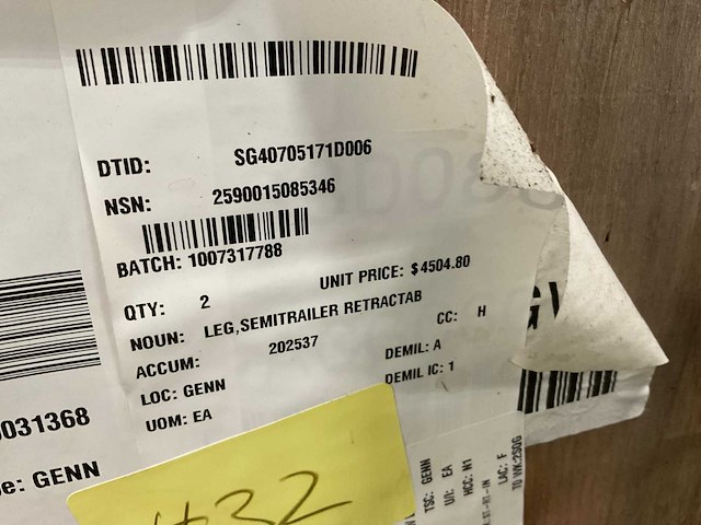 Vrachtwagen steunpoot set - afbeelding 1 van  5