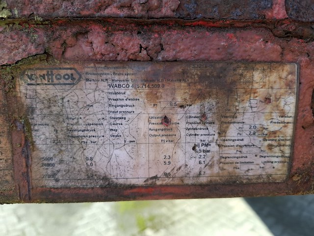 Vrachtwagen trailer van hool, 3b2014, bouwjaar 2002 - afbeelding 5 van  22