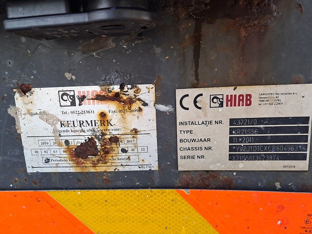 Vrachtwagen, volvo, fm 330 eev 6x2, 2011, met haakarmsysteem, hiab xr21s56s rw-dtla - afbeelding 18 van  58