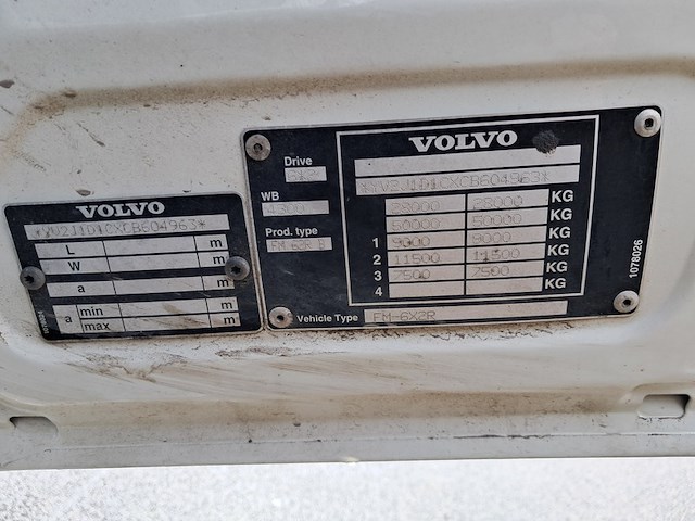 Vrachtwagen, volvo, fm 330 eev 6x2, 2011, met haakarmsysteem, hiab xr21s56s rw-dtla - afbeelding 52 van  58
