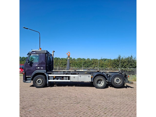 Vrachtwagen, volvo, fm400 6x2r fal9.0 radt-a8 high, 2008, met ajk hydrolift nhs25-6180 haakarmsysteem - afbeelding 12 van  60