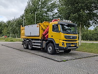 Vrachtwagen, volvo, fmx 410 6x6, 2012, met autolaadkraan, hmf 1420-k2