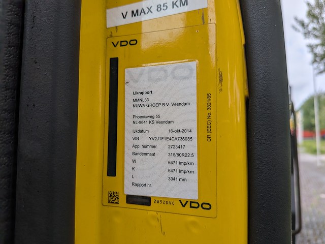 Vrachtwagen, volvo, fmx 410 6x6, 2012, met autolaadkraan, hmf 1420-k2 - afbeelding 39 van  47