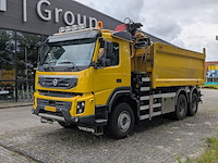 Vrachtwagen, volvo, fmx 410 6x6, 2012, met autolaadkraan, hmf 1420-k2 - afbeelding 45 van  47