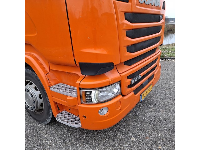 Vrachtwagen voorzien van hogedruk waterstraalmachine, scania, r410, oranje, 2016 - afbeelding 3 van  65
