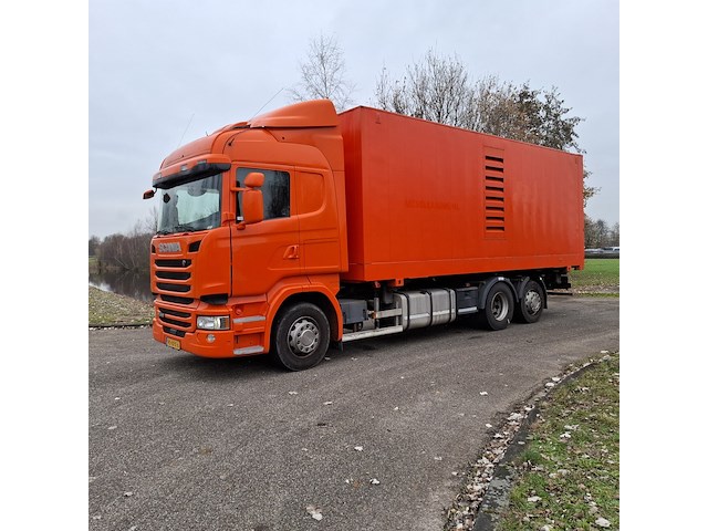 Vrachtwagen voorzien van hogedruk waterstraalmachine, scania, r410, oranje, 2016 - afbeelding 1 van  65