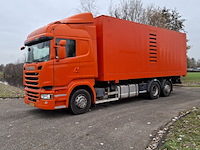 Vrachtwagen voorzien van hogedruk waterstraalmachine, scania, r410, oranje, 2016 - afbeelding 1 van  65