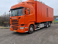 Vrachtwagen voorzien van hogedruk waterstraalmachine, scania, r410, oranje, 2016 - afbeelding 12 van  65