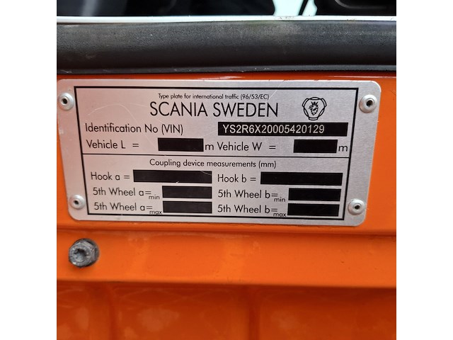 Vrachtwagen voorzien van hogedruk waterstraalmachine, scania, r410, oranje, 2016 - afbeelding 46 van  65