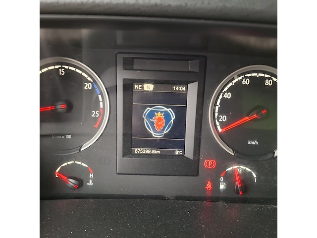 Vrachtwagen voorzien van hogedruk waterstraalmachine, scania, r410, oranje, 2016 - afbeelding 62 van  65