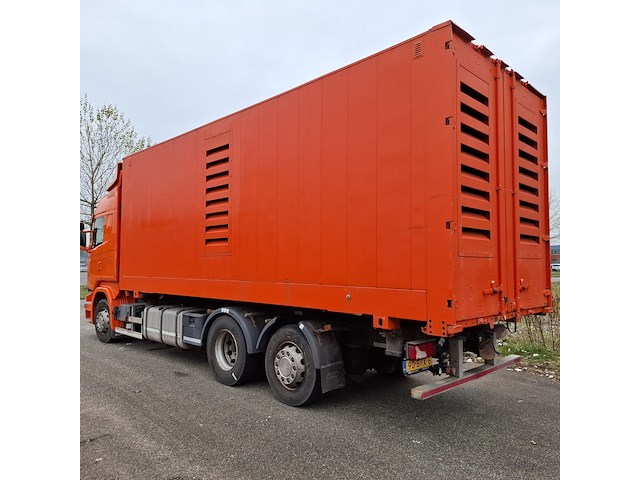 Vrachtwagen voorzien van hogedruk waterstraalmachine, scania, r410, oranje, 2016 - afbeelding 63 van  65