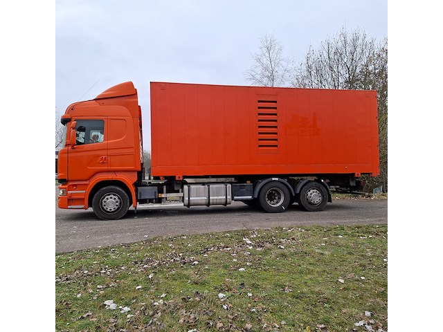 Vrachtwagen voorzien van hogedruk waterstraalmachine, scania, r410, oranje, 2016 - afbeelding 64 van  65