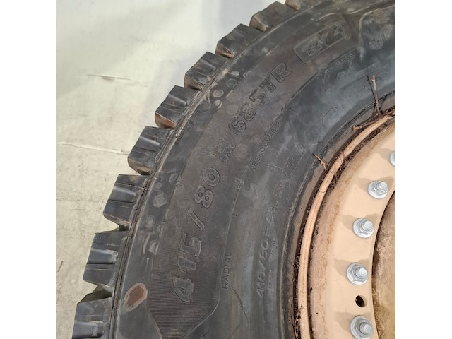 Vrachtwagenband op velg, michelin, x force - afbeelding 4 van  8