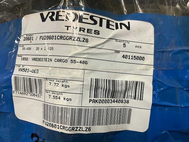 Vredestein cargo 55-406 fietsband (55x) - afbeelding 6 van  6