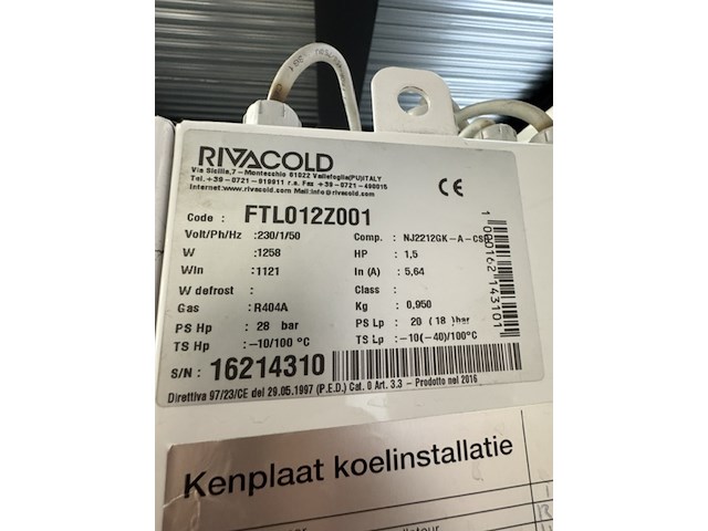 Vriescel, rivacold, ftl012z001, stekkerklaar - afbeelding 4 van  10