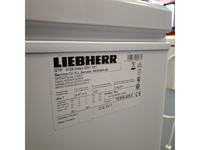 Vrieskist a++, liebherr, gtp3126 - afbeelding 5 van  5