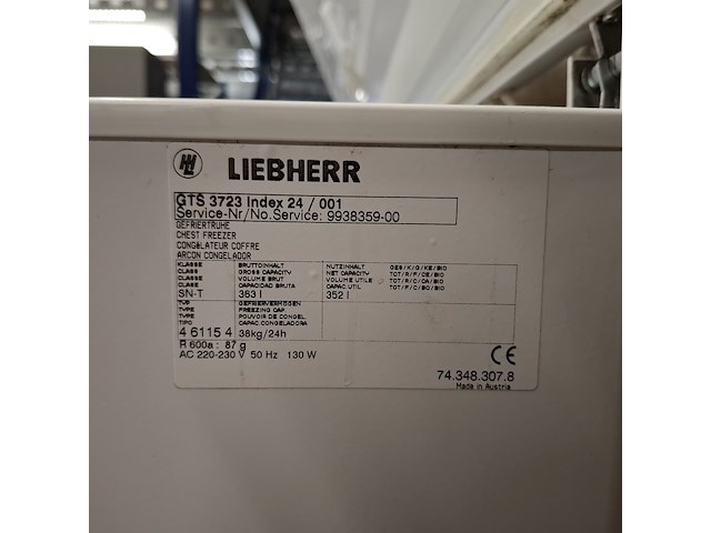 Vrieskist lienherr, gts3723 - afbeelding 6 van  6