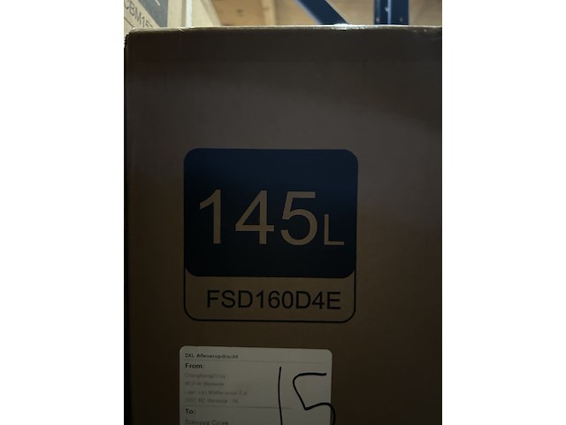 Vriezer 145 liter chiq, fsd160d4e - afbeelding 5 van  5