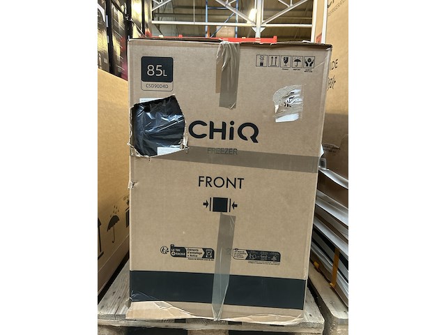 Vriezer 85 liter chiq, csd90d4d - afbeelding 1 van  2