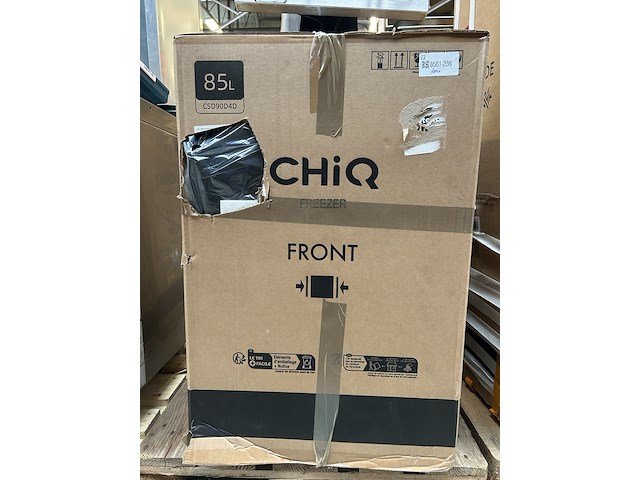 Vriezer 85 liter chiq, csd90d4d - afbeelding 1 van  2