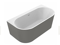 Vrijstaand bad 170 x 87 cm allibert, ondina, gun metal - afbeelding 1 van  2
