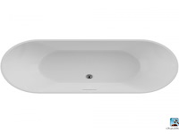 Vrijstaand bad 178x80x56, allibert, anconetti, wit - afbeelding 3 van  5