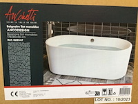 Vrijstaand bad 178x80x56, allibert, anconetti, wit - afbeelding 4 van  5