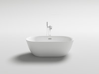 Vrijstaand bad vonato, lamone, wit - afbeelding 2 van  4