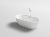 Vrijstaand bad vonato, lamone, wit