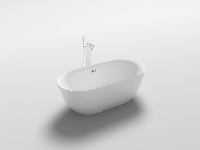 Vrijstaand bad, vonato, lamone, wit - afbeelding 4 van  4