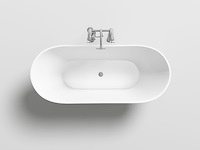 Vrijstaand bad vonato, lugano , wit - afbeelding 3 van  4