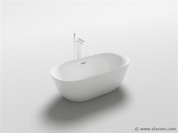 Vrijstaand bad wit - 170x80x60cm - incl. drain & sifon - afbeelding 4 van  4