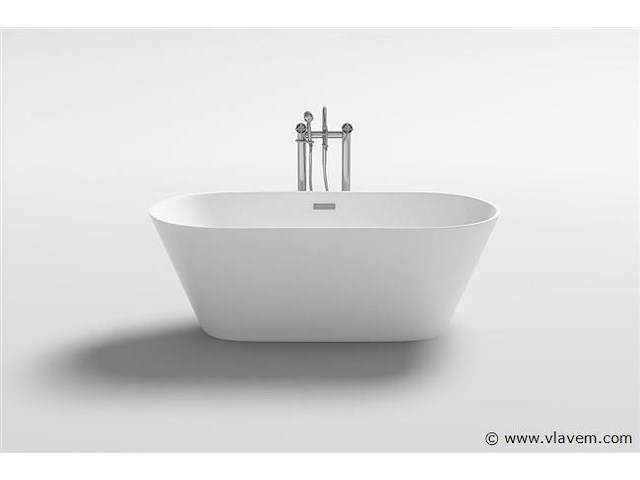 Vrijstaand bad wit - 170x80x60cm - incl. pop up drain & sifon - afbeelding 2 van  4