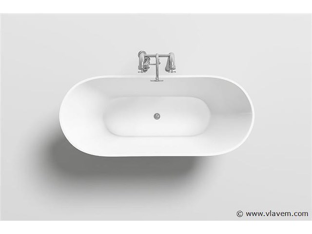 Vrijstaand bad wit - 170x80x60cm - incl. pop up drain & sifon - afbeelding 3 van  4