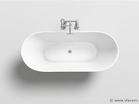 Vrijstaand bad wit - 170x80x60cm - incl. pop up drain & sifon - afbeelding 3 van  4